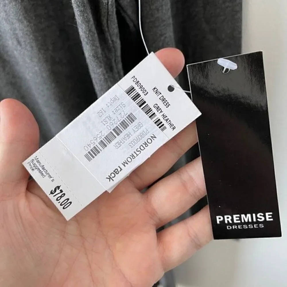 Premise Long Sleeve Mock Neck Knit Dress NWT - Picture 6 of 10